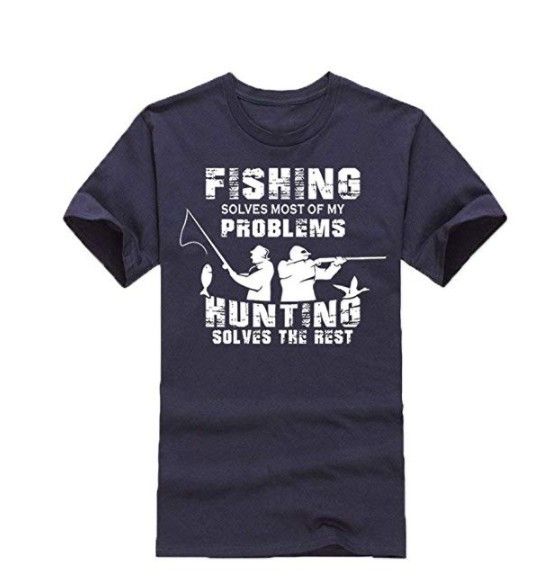 Fisherman And Hunter American Academy Style Europäische Version Lässiges bedrucktes T-Shirt für Jugendliche_voghion.com