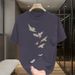 Men's T-shirt short sleeved summer high-end light luxury Korean version pure cotton casual loose round neck top_voghion.com