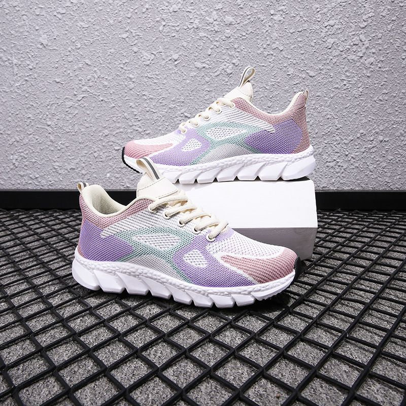 Spring and Autumn New Breathable Running Shoes for Female Students, Casual Comfortable Sports Shoes, _voghion.com