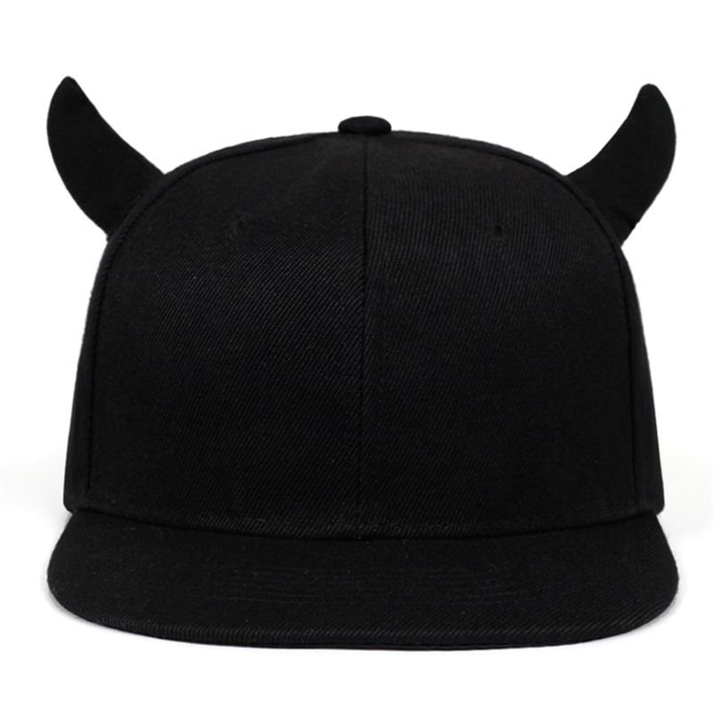 ierašanās unisex ragu beisbola cepure, regulējama kokvilnas hiphopa cepure ar snapback, modes cepures, āra cepures_voghion.com