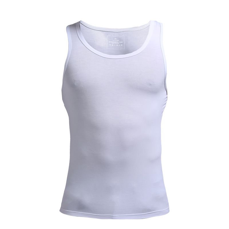 Men's Elastic Tight Modal Hurdle Sports Vest for Summer_voghion.com
