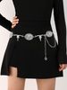 Cintura versatile con catena per il corpo e motivo in metallo per abito da sera bohémien con toro_voghion.com