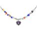Love Colored Beaded Titanium Steel Necklace for Girls with A Sense of Luxury That Does Not Fade, Light Luxury and Niche Y2k Dopamine Collarbone Chain_voghion.com