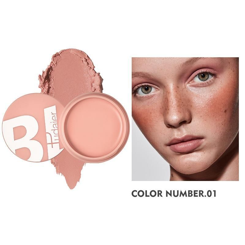 Pudaier 9-color cream rouge matte stick makeup monochrome powder blusher mud_voghion.com