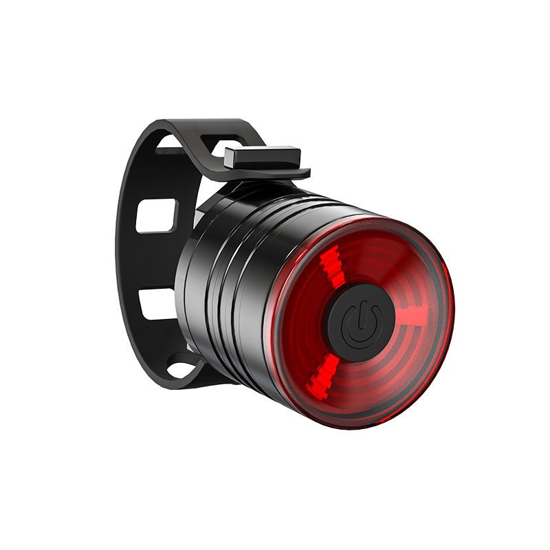 New Bicycle Aluminum Alloy Helmet Night Riding Warning Mountain Bike LED Front Tail Light_voghion.com