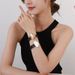 Brushed Oval Versatile Metal High-end Simple Women's Leather Bracelet_voghion.com