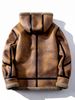 2025 Winter Large Size Hooded Shearling One-Piece Lamb Wool Motorcycle Trendy Brand Melard Leather Jacket Men_voghion.com
