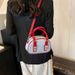 Bowlingtasche für Damen, Herbst/Winter 2025, neue Crossbody-Minitasche im Color-Block-Design_voghion.com