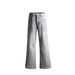 Dual-Tone Button-Fly Bootcut Jeans – High Street Stretch Denim Pants For Men_voghion.com