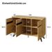Buffet 3 niveaux en bois avec pieds en métal – Design moderne, grand espace de rangement, résistant et facile à nettoyer – Convient pour salon, salle à manger, couloir_voghion.com