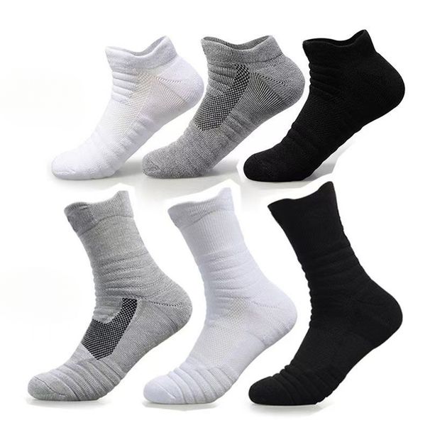 Calzini da basket traspiranti antiscivolo spessi da uomo con fondo in asciugamano_voghion.com