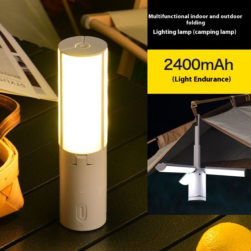 Multifunctionele opvouwbare tent voor buiten, sfeerverlichting voor studentenhuisvesting, draagbare hangende kampeerlantaarn_voghion.com