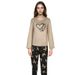 Comfortable Loungewear Set Women's Long-sleeved Top Trousers Home Pajamas Set_voghion.com