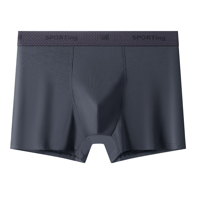 Men's Underwear Breathable And Comfortable Boxer Briefs For Boys Large Size Antibacterial Mid Waist Men's Boxer Briefs_voghion.com