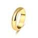Prstan zlat, preprost gladek prstan, prstan za par, tekstura materiala, dolgotrajen prstan, ki ohranja barvo_voghion.com