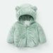 Jaquetas infantis meninos e meninas outono e inverno roupas de algodão grosso infantil bebê coral fleece jaqueta infantil com capuz de algodão felpudo_voghion.com