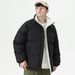 Winter Lamb Wool Puffer New Loose Fit Men's Thickened Plus Size Coat Couple's Fleece-Lined Warm Cotton Jacket_voghion.com