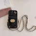 Stoßfeste Handyhülle aus PU-Leder mit Lanyard und Kartenhalter für iPhone 17, Air, 16, 15, 14, 13, 12, 11 Pro Max, inklusive Umhängegurt_voghion.com