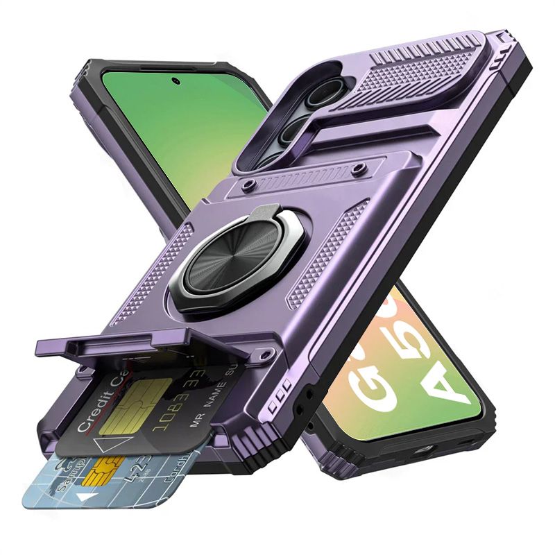 Heavy Drop Wallet Handyhülle für Galaxy A56 A36 A26 A16 5G Magnetringhüllen für Samsung A55 A35 A25 A15 A14 4G Abdeckung_voghion.com