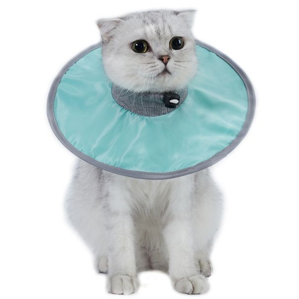 Coleira protetora para gatos e animais de estimação, cone de recuperação para pescoço, anti-mordida e lambedura, reutilizável, círculo médico para saúde de cães e gatos, suprimentos para animais de estimação_voghion.com