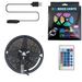 5V USB Bluetooth RGB LED Strip Lights – 5050 SMD Smart Color Changing Light Bar For TV Backlight, Gaming Desk, Room Ambience_voghion.com