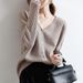 Women's Cardigan Jacket New Spring And Autumn V-Neck Striped Thin Long Sleeve Knitted Short Loose Outer Sweater_voghion.com