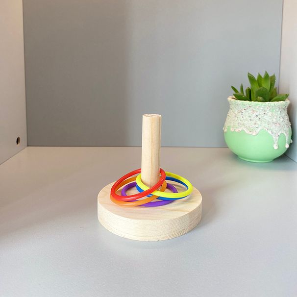 Parrot Gnawing Toy To Relieve Boredom, Bird Training Toy Ring To Improve Intelligence_voghion.com