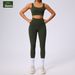 European American New Style Running Sports For Women, Body Shaping And Tummy Control Yoga Outfit, Two-Piece High_voghion.com