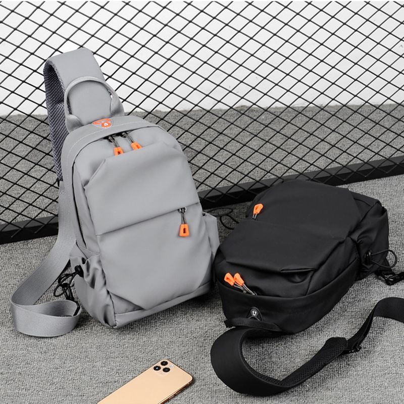 Lihao Sport all'aria aperta Foro per auricolari Borsa a tracolla regolabile da uomo con tracolla impermeabile di grande capacità per campeggio-Grigio chiaro_voghion.com