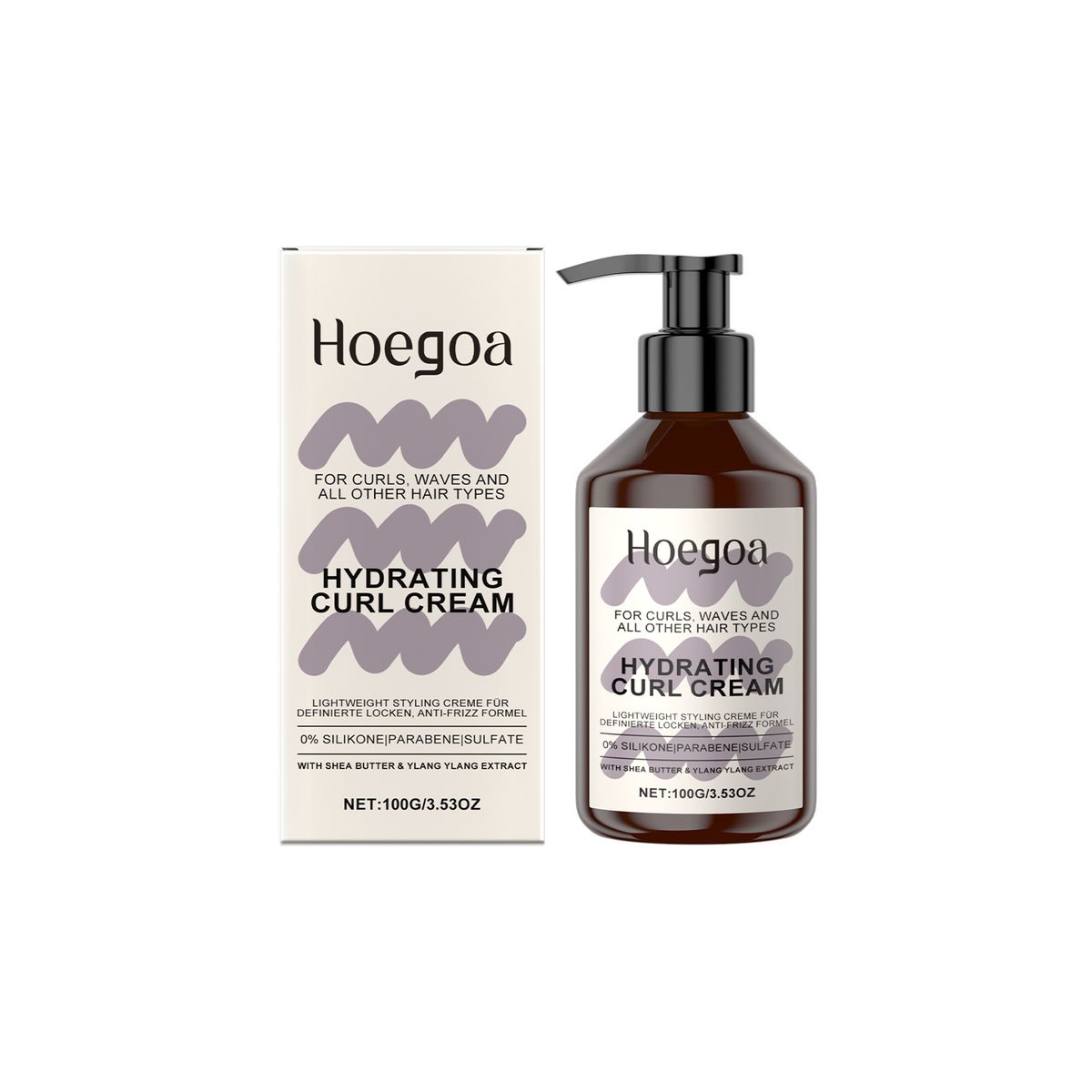 HOEGOA Moisturizing Curl Gentle Nourishing Smooth Styling For Voluminous Hair Elasticizer_voghion.com