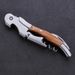 Olive Wood Seahorse Multi-Functional Knife Red Wine Opener Leather Set_voghion.com