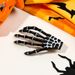 Skeleton Hand Hair Clip - Halloween Gothic Hair Accessories For Women (Scary Bone Claw, Non-Slip, Party Favors)_voghion.com