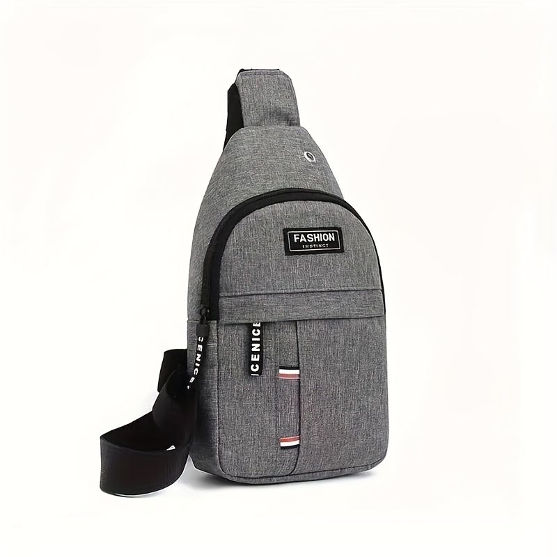 Canvas Crossbody Brusttasche Multifunktionale Schultertasche für Outdoor-Sport Reisen Wandern Camping_voghion.com