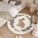 Cartoon Kaninchen Märchen Runde Decke Teppich Kaschmir Wohnzimmer Teppich Schlafzimmer Nacht Decke Sofa Couchtisch Decke_voghion.com
