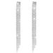 Orecchini a forma di catena con strass, di lusso, super flash, con diamanti, lunghi e nappe, orecchini temperamento_voghion.com