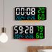 New Model Temperature And Humidity Living Room Wall Simple Multifunctional Electronic Clock Large Font With Night Light_voghion.com