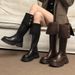 Platform Over-the-Knee For Women 2025 Autumn Winter New Style Two-Way Versatile Soft Leather Chunky Heel Riding Long_voghion.com