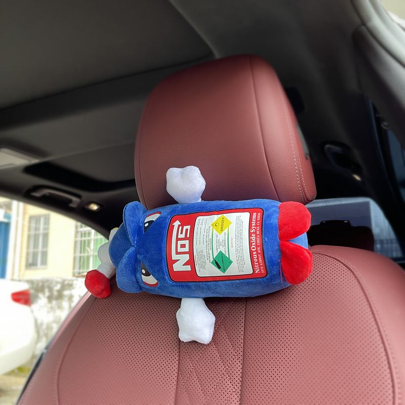 Hot Selling NOS Headrest Nitrogen Bottle Neck Pillow Car Trendy Brand Creative Gift Lumbar Support Cushion_voghion.com