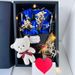 Festliche Geschenke Weihnachten Valentinstag Rosen Seifenblume Trockenblumen gemischter Strauß Geschenkbox für Freundin Geburtstagsgeschenk LED-Lichtstrauß_voghion.com