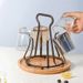 Tragbarer Getränkehalter aus Glas, Abtropfgestell für Tee- und Kaffeetassen, Becherhalter für Küchenbedarf, Home Organizer_voghion.com