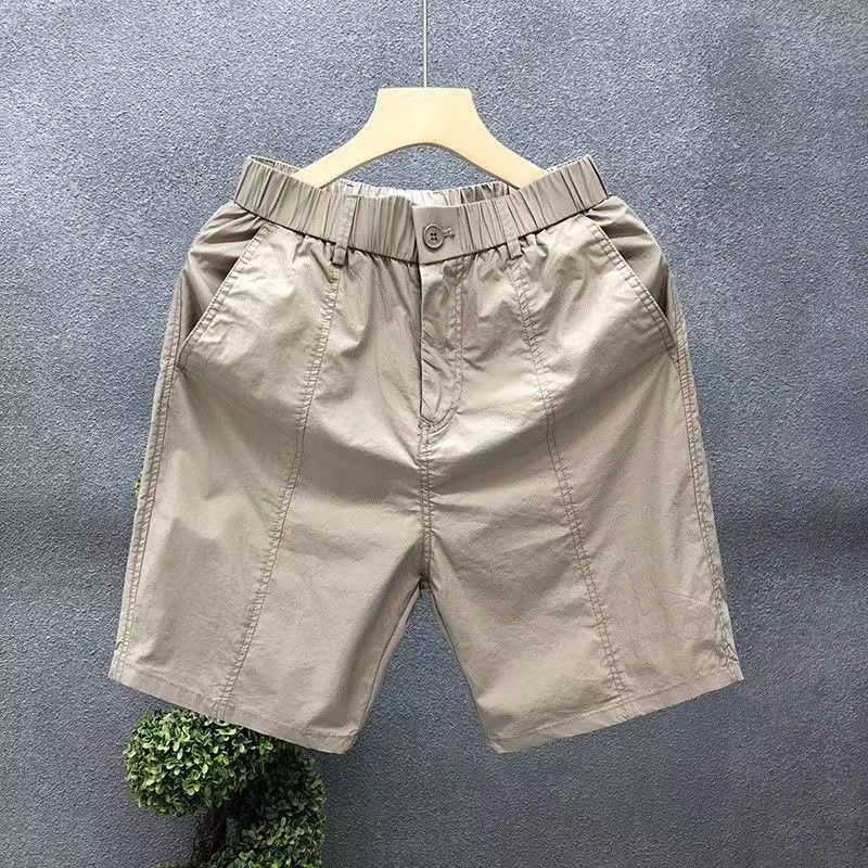 Men's Clothing Summer Stylish White Shorts For Men Trendy Thin Ice Silk Pants Men's Slim Straight Outer Wear Five Point Small Trousers_voghion.com
