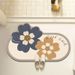 Small Fresh Floor Mats With Flowers, Non Slip Absorbent Mats For Bathroom Door, Toilet Mats, Quick Drying Mats For Bathroom_voghion.com