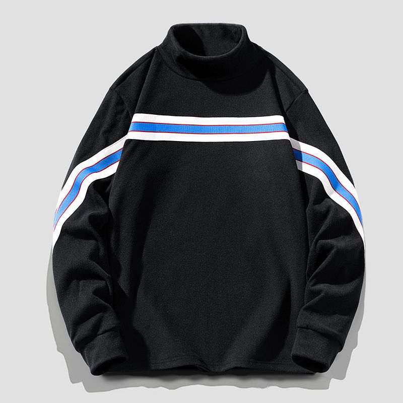 Maglia termica da uomo – Canotta intima calda a maniche lunghe con collo semi-alto (bianco, grigio scuro, nero, cachi, marrone)_voghion.com