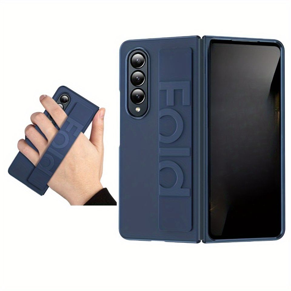 For Z Fold 6 Case With Wrist Strap, Slim Lightweight Design For Samsung Z Fold 6 Case, Wrist Strap Handheld Foldable Case For Samsung Z Fold 6 2024_voghion.com
