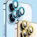 Karastatud klaas iPhone 11 12 13 Pro Maxile, kaamera objektiivi kaitse iPhone 12Pro 13Pro 11Pro Maxile, metallrõnga kaitse_voghion.com