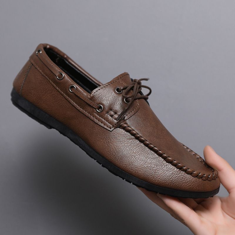 SHLIANG Men Loafers Casual Shoes Loafers Handmade Moccasins Men Comfortable Driving Shoes Sneakers Male Designer Footwear Y0349_voghion.com