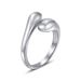 Cross-border Irregular Stainless Steel Adjustable Open Smooth Cross Wrap Ring In Stock_voghion.com