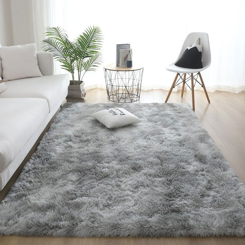 Modern Shaggy Tie-Dye Rug – Soft Fluffy Rectangular Carpet For Living Room, Bedside & Photo Studio – Machine Washable – Boho Chic_voghion.com