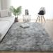 Modern Shaggy Tie-Dye Rug – Soft Fluffy Rectangular Carpet For Living Room, Bedside & Photo Studio – Machine Washable – Boho Chic_voghion.com