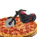 Tagliapizza; gadget da cucina in acciaio inossidabile con lama; supporto per motocicletta, 1 ruota_voghion.com